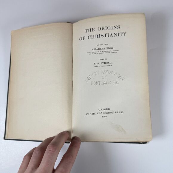 The Origins Of Christianity by T.B Strong 1909 Antique Book OXFORD - Picture 8 of 15
